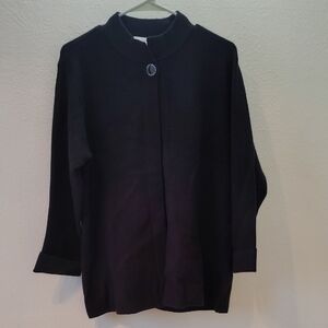 Black Button-Up Cardigan